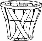 Bushel Basket Clip Vector Svg sketch template