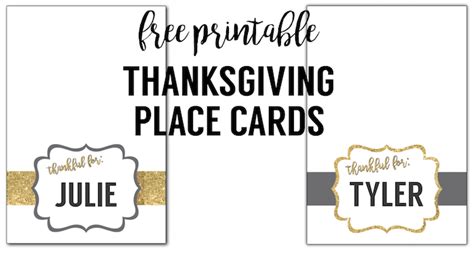 printable thanksgiving place cards paper trail design