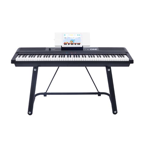 light keyboard  key black smart piano touch  modern