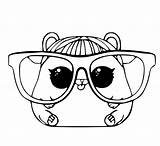 Lol Coloring Hamster Pages Pet Colouring Pets Printable Cherry Surprise Glasses Cute Print Big Dolls Color Animal Kids Bestcoloringpagesforkids Hamsters sketch template