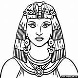 Coloring Cleopatra Egito Bordar Dibujos Pharaoh Riscos Cléopâtre Egipto Egypt Nefertiti Thecolor sketch template