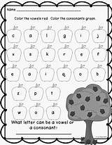 Vowels Consonants Vowel Consonant Preschool Phonics Goes Firsties Polka Identifying Lkg sketch template