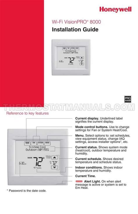 honeywell visionpro  wiring diagram  comprehensive guide