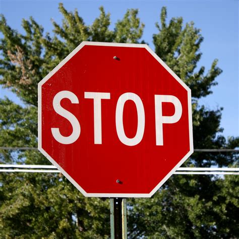 stop sign picture  photograph  public domain