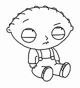 Stewie Coloring Guy Family Sad Drawing Pages Surprised Getdrawings sketch template