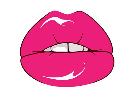 pink glossy lips template  printable papercraft templates