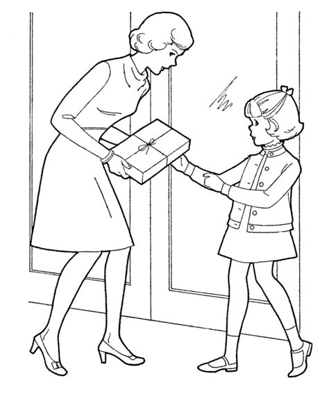 mom coloring pages coloring home