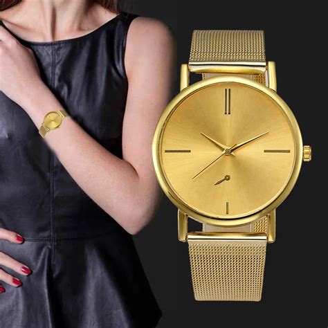 koop rose gouden horloge vrouwen horloges geneve beroemde merken rhinestone