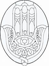 Hamsa Coloring Hand Pages Glass Stained Patterns Pattern Eye Evil Mandala Drawing Para Symbolism Printable Iqbal Fozia Blackburn Foundation College sketch template