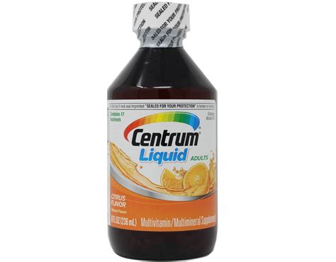 pack centrum liquid adults citrus multivitamin  oz  walmartcom walmartcom