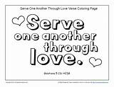 Coloring Serve Another Bible God Galatians Printable Kids Activity Children Others Pages Sunday School Sheets Fun Service Sundayschoolzone Choose Board sketch template