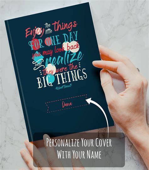 personalized enjoy    journal book writing notebook