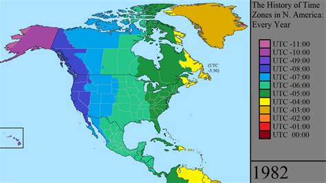 history  time zones  north america  year fm