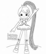 Betty Spaghetty Coloring sketch template