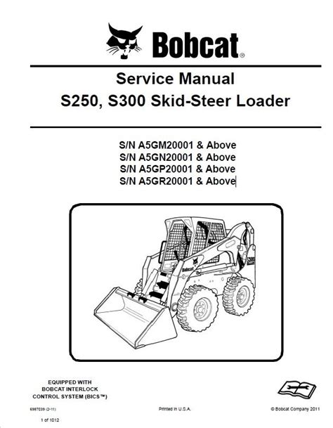bobcat   skid steer loader service manual