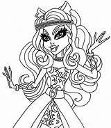 Monster High Coloring Wishes Pages Coloriage Clawdeen Outfit Elfkena Bw Getcolorings Color Deviantart Getdrawings sketch template