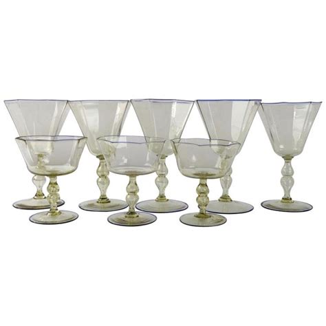 8 Piece Salviati Stemware Set Crystal Stemware Stemware Baccarat