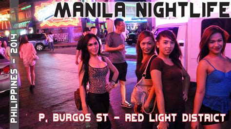 Manila Philippines Nightlife Makati S P Burgos Street Youtube