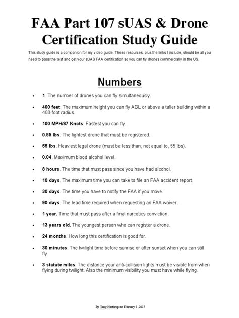 faa part  suas drone certification study guide numbers air traffic control aviation