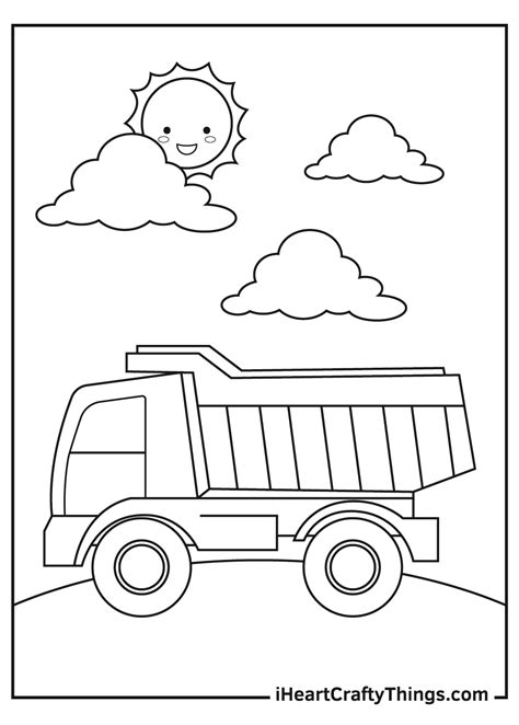 hard truck coloring pages