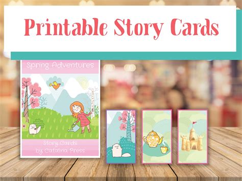 printable story cards  set   story prompts storytelling cards