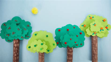 tree craft ideas tree paper craft easy trees forest  crafts imagine