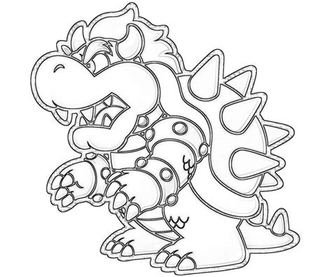 giga bowser coloring pages coloring pages