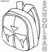 Bag Coloring Pages School 78kb 1000px Popular sketch template