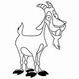 Goat Coloring Smiling Billy Color Pages Designlooter Place 35kb 600px sketch template