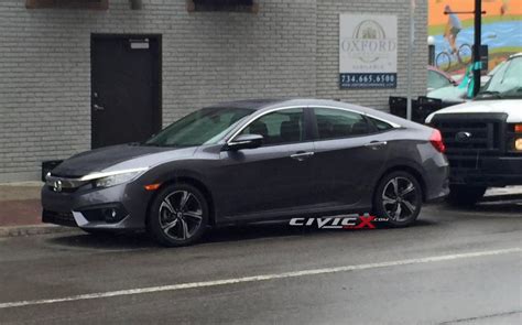 honda civic sedan spotted reveals   design performancedrive
