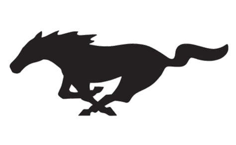 ford mustang logo horse silhouette transparent png stickpng