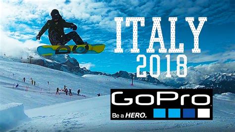 gopro hero black   snowboarding trip  italy  gopro karma grip youtube