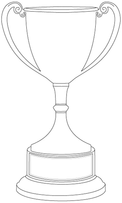 trophy coloring pages pinterest