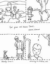 David Coloring Goliath Pages Shepherd King Boy Printable Becomes Story Activity Bible Kids Sheet Sheets Children Coloringhome His Clipart Fights sketch template
