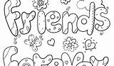 Coloring Pages Friend Friends Forever Print Printable Color Getdrawings Getcolorings sketch template