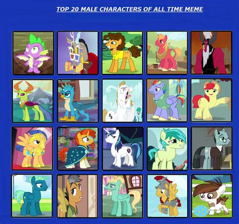 top  favourite male mlp fim characters  thetrainmrmenponyfan
