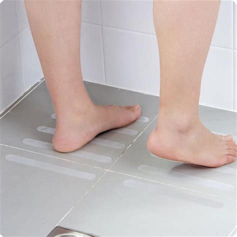 10pcs Anti Slip Bath Mat Grip Stickers Non Slip Shower Strips Flooring