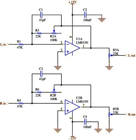 circuit diagram   input module audio audio mixer circuit board