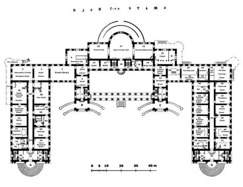 alexander palace mainfloorplanstypedjpg  plans elevations