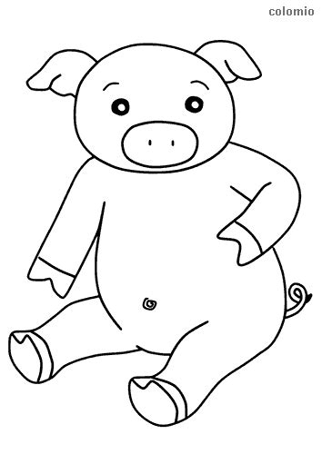 pigs coloring pages  printable pig coloring sheets