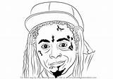 Draw Lil Wayne Drawing Coloring Cartoon Pages Step Sheets Rappers Xxxtentacion Drawings Sketch Learn Template Tutorials Drawingtutorials101 sketch template