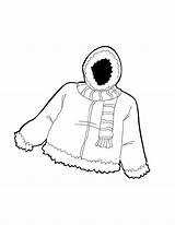 Coloring Jacket Winter Warm Season Colouring Pages Clothes Color Sky Clipartmag Getcolorings Printable sketch template