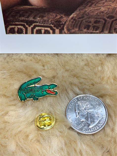 Bw Pin Vintage Alligator Lacoste Enamel Pin 334