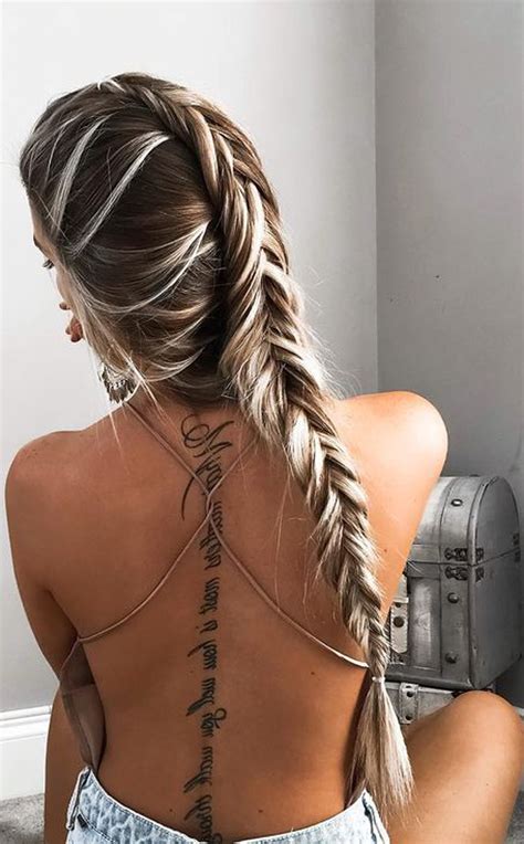 inspirational spine tattoo ideas  women  meaning mybodiart