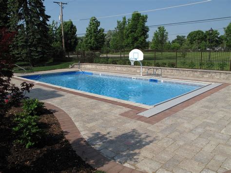 rectangle pool with automatic cover built in countryside