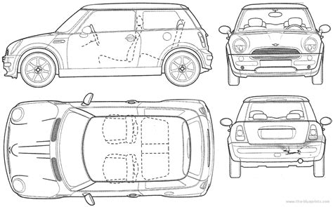 mini cooper   mini drawings dimensions pictures   car  drawings