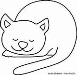 Cats Coloring Colouring Cute Views sketch template