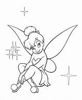 Tinkerbell Coloring Drawing Pages Disney Fairy Printable Fairies Drawings Draw Paper Friends Characters Painting Paintings sketch template