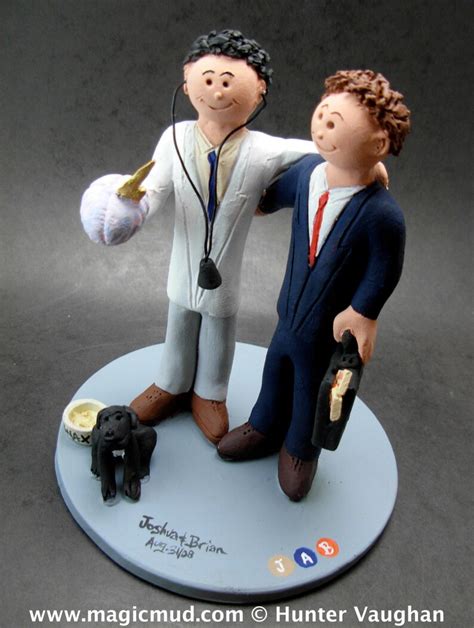 wedding cake topper for two gay grooms same sex wedding cake etsy