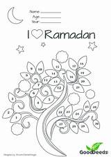 Ramadan Chart Fasting Kids Children Pages Nanima Coloring Good Activities Za Color Islam Deeds Eid Countdown Islamic Calender Dua Club sketch template